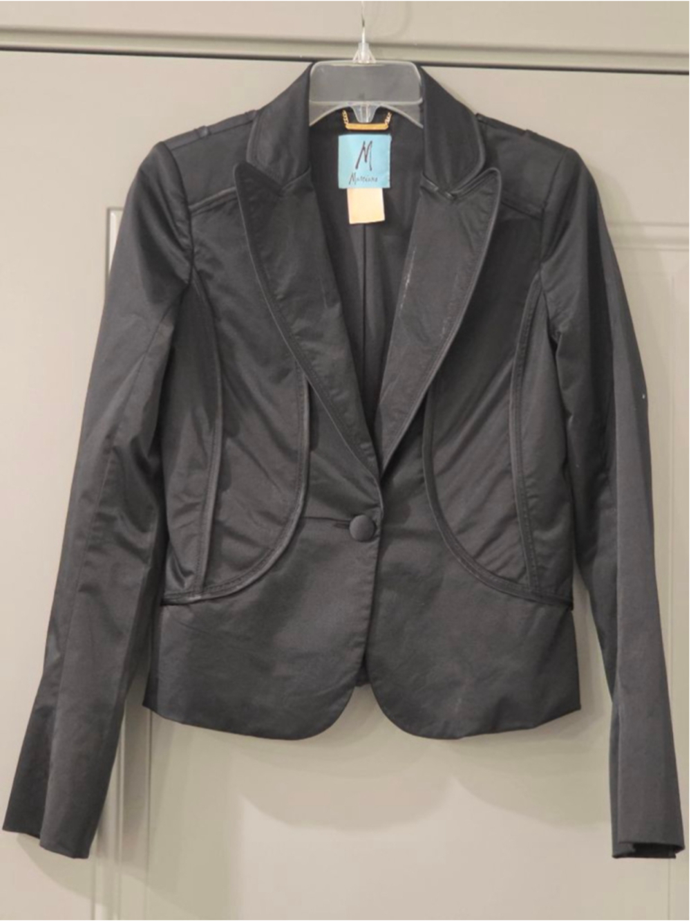 Women's Marciano Black Blazer Jacket - Picture 3 of 13